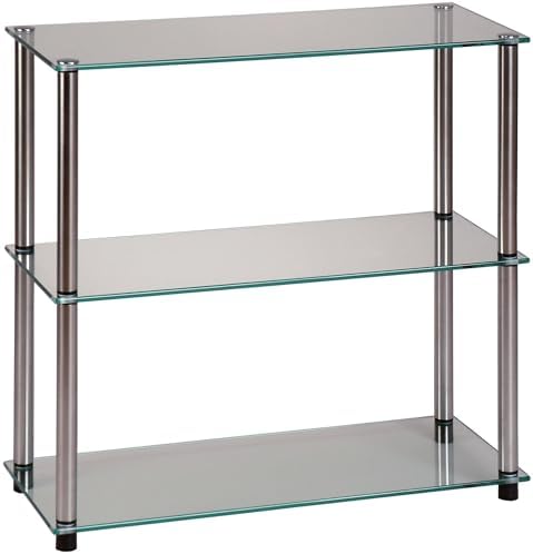 Convenience Concepts Glass Bookshelf