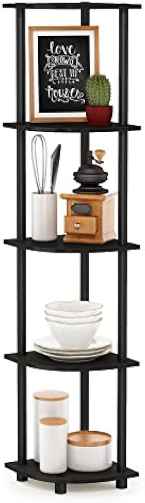 Furinno 5-Tier Turn-N-TUBE Corner Shelf