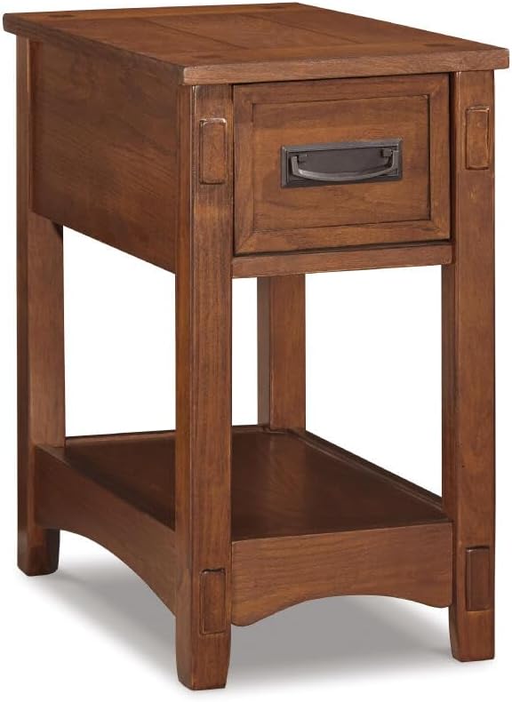 Ashley Breegin mission-style oak end table