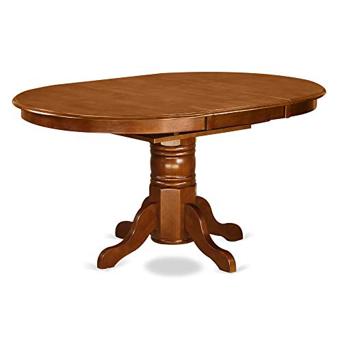 East West Furniture Avon Oval Butterfly Leaf Dining Table