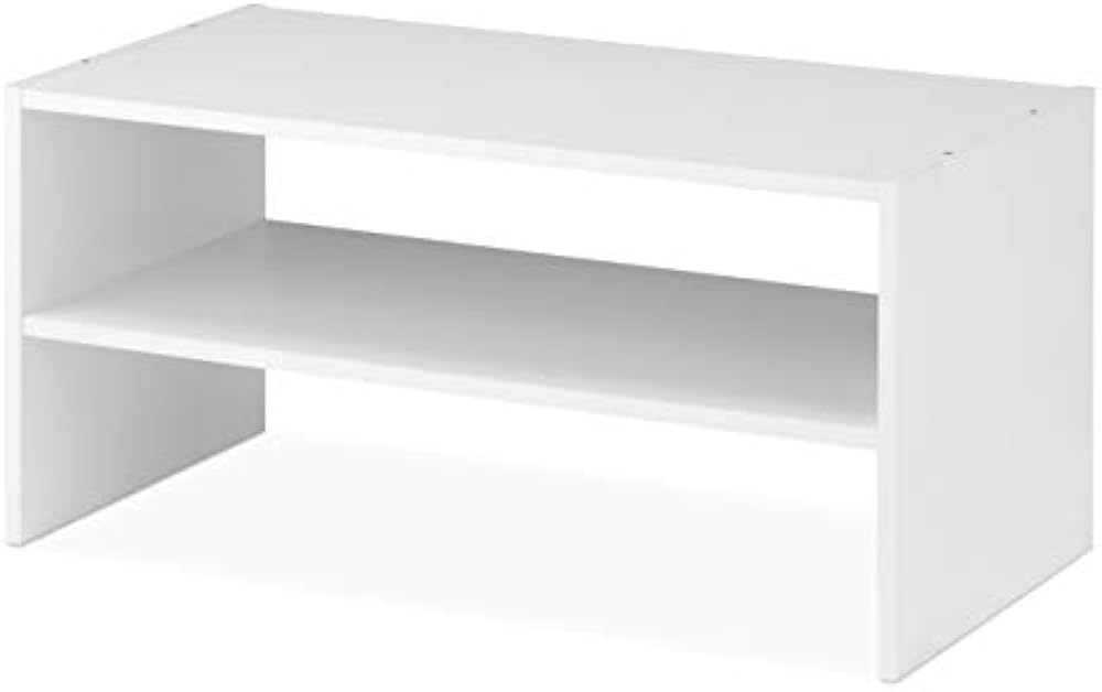 Whitmor Wood 2-Shelf Stackable Shoe Rack