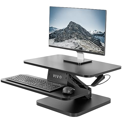 VIVO 25-inch Standing Desk Converter with Keyboard Tray