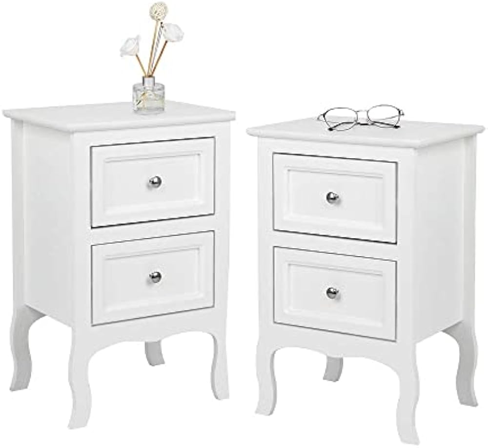 Bonnlo White Nightstand