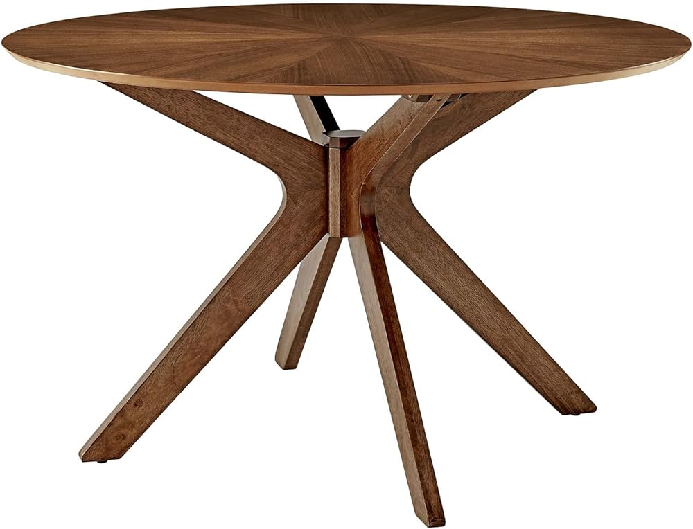 Modway Crossroads 47" Round Wood Dining Table