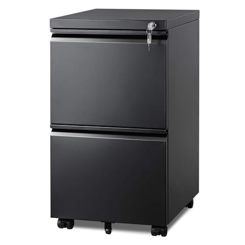 DEVAISE 2 Drawer Metal