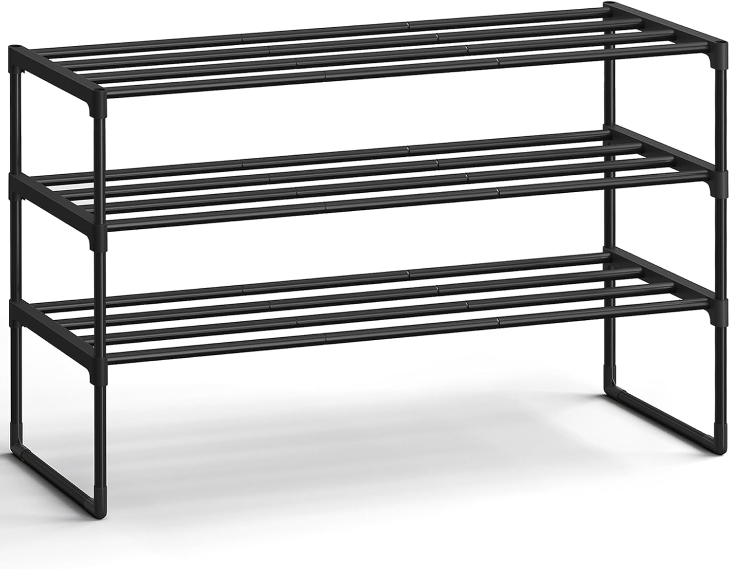 SONGMICS Metal 3-Tier Shoe Rack