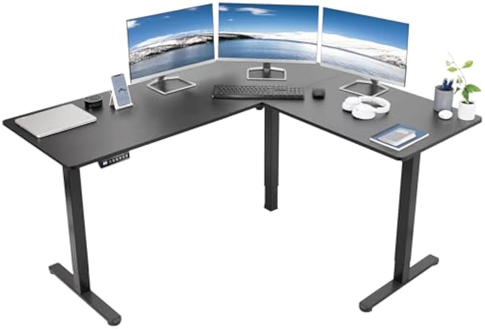 VIVO 63x55 corner electric desk