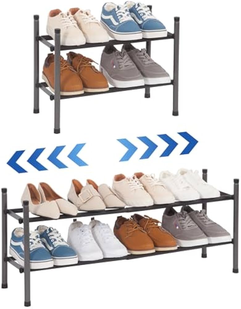 STORAGE MANIAC 2-Tier Shoe Rack