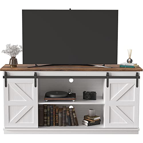 Rolanstar LED TV Stand with Power Outlet