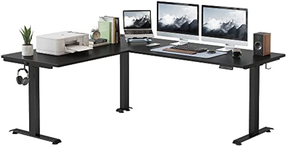 FEZIBO 75-inch large corner desk