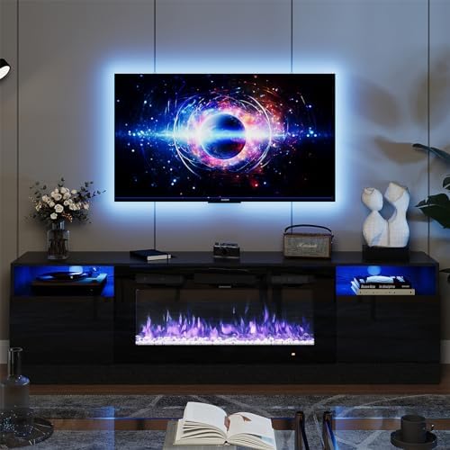 oneinmil 70" Fireplace TV Stand