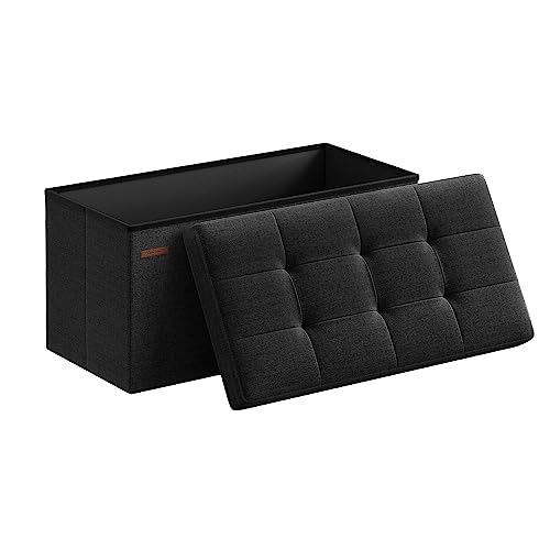 SONGMICS Folding Storage Ottoman Bench