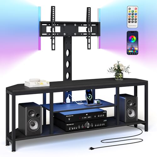 EVAWOO Corner TV Stand with Mount