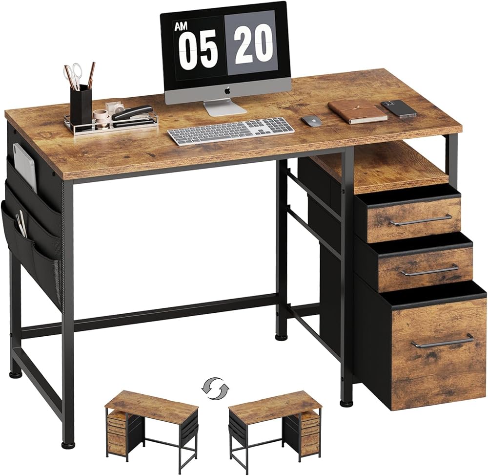 Maihail Desk with Drawers
