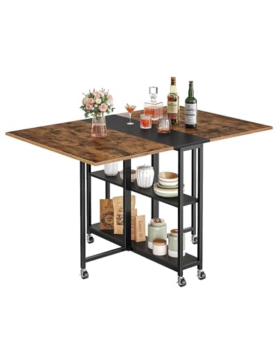 CHOEZON Folding Dining Table with Wheels