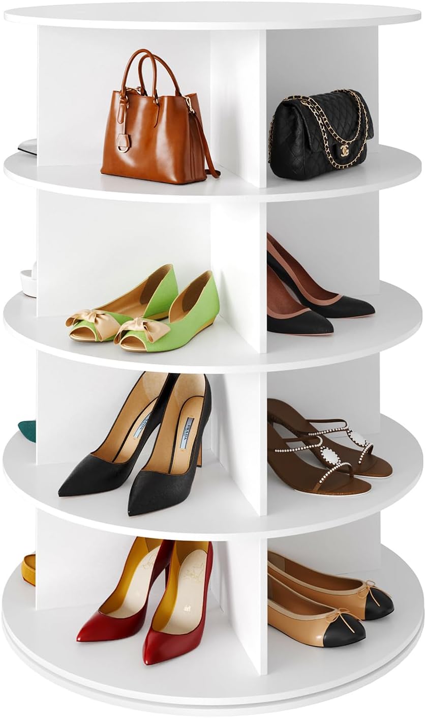 SpaceAid 4-Tier Rotating Shoe Rack