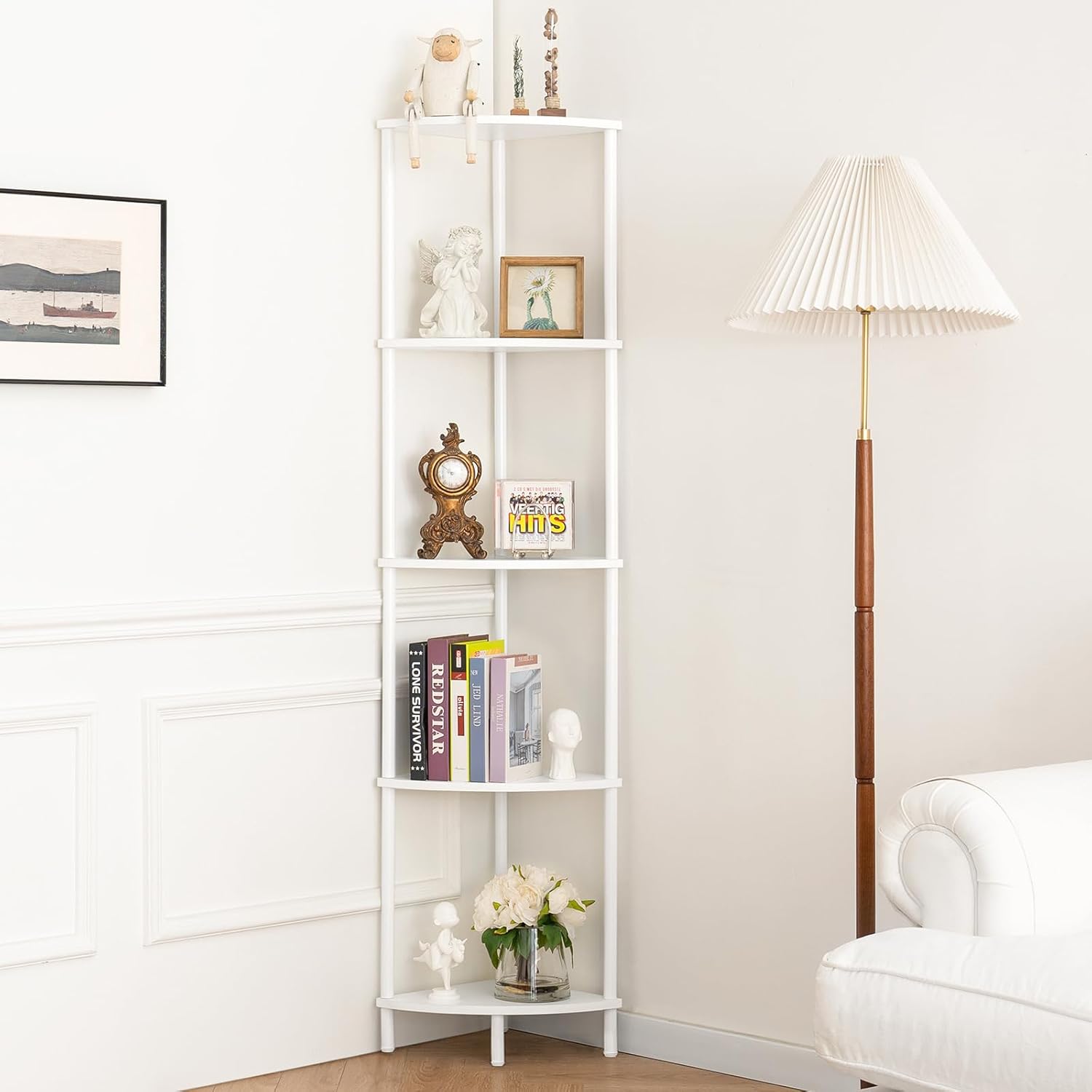 Yoobure 5-Tier Corner Shelf Stand