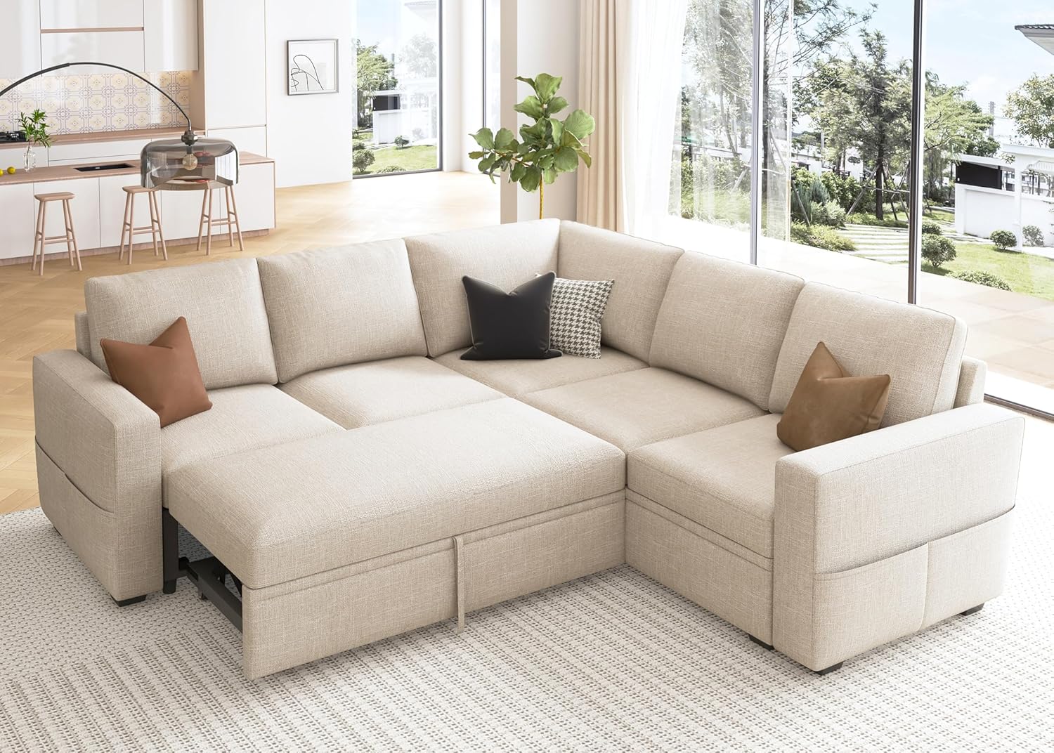 HONBAY Modular Sectional Sleeper