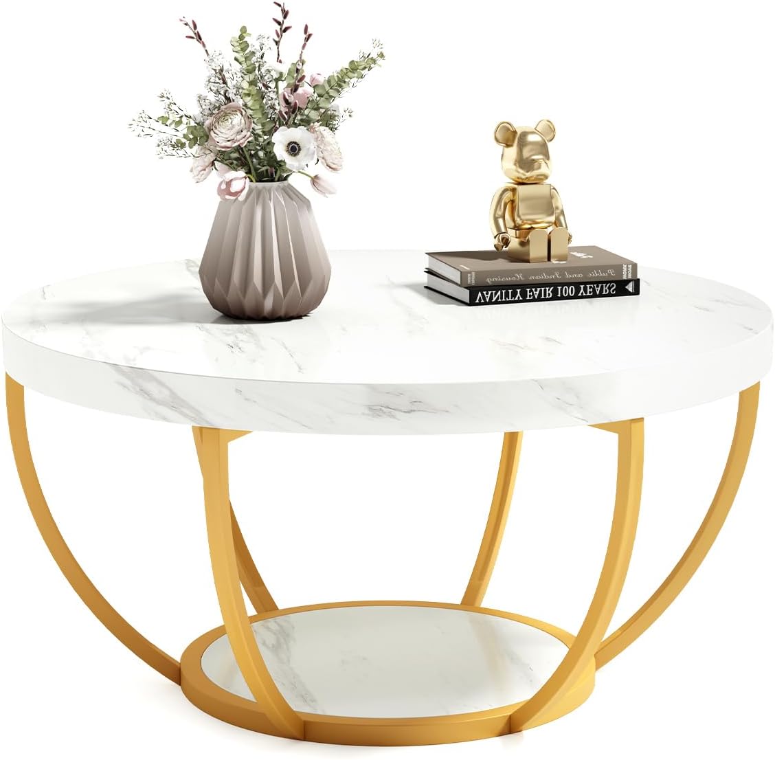 LITTLE TREE Round Marble Coffee Table