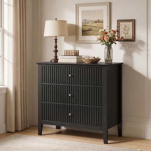 RoyalCraft Fluted 3-Drawer Dresser