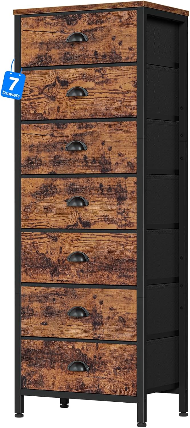 Furnulem 7-Drawer Tall Dresser