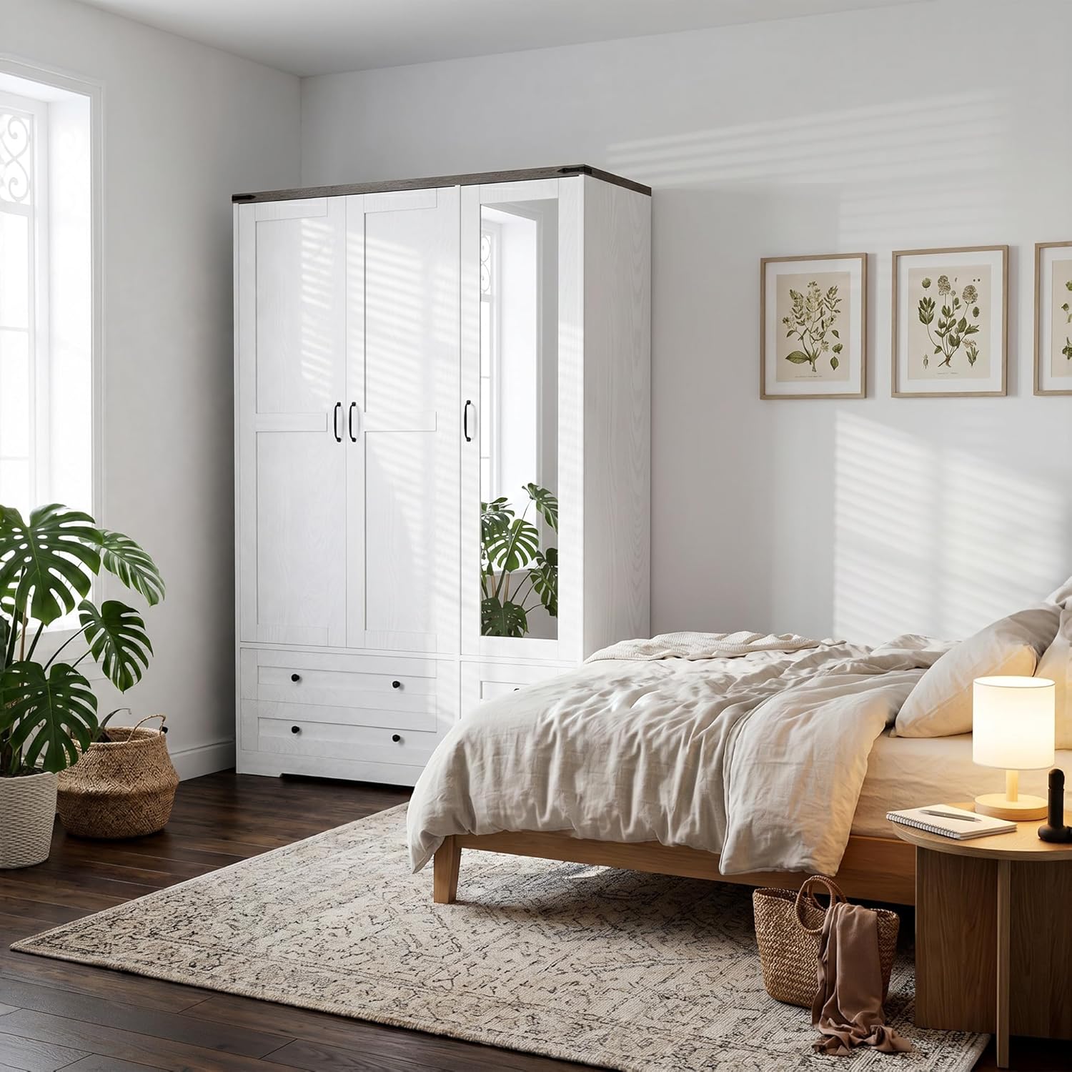Yechen 71-inch Wooden Armoire