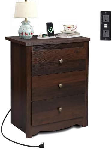 WLIVE Tall Nightstand
