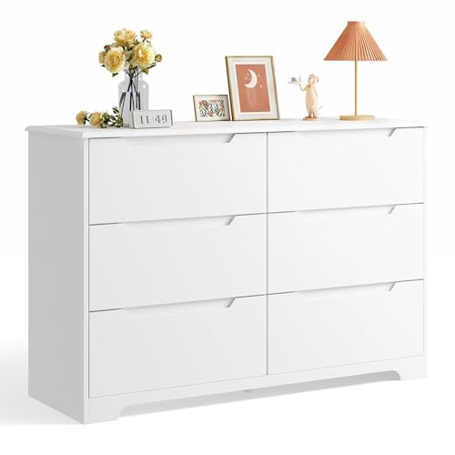 Gizoon 6 Drawer Double Dresser with Anti-Tip