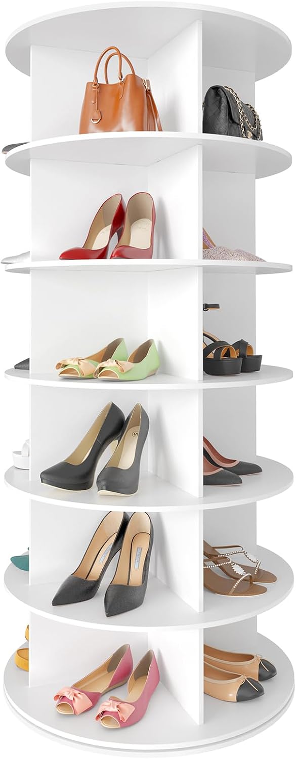 SpaceAid 6-Tier Rotating Shoe Rack
