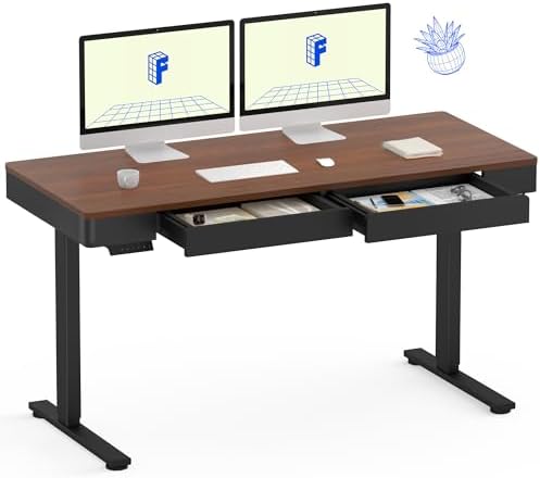FLEXISPOT Premium 55-inch Standing Desk with Whole Piece Top