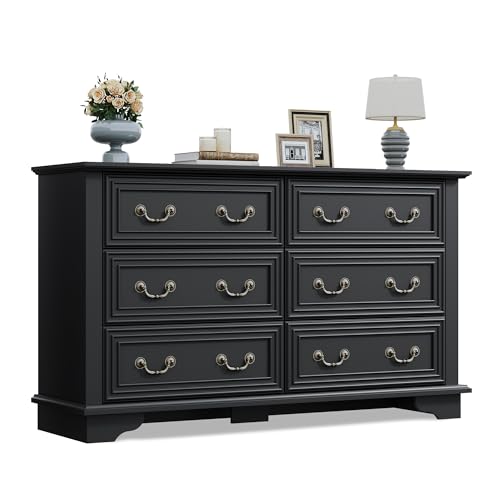 WLIVE Farmhouse 6-Drawer Dresser