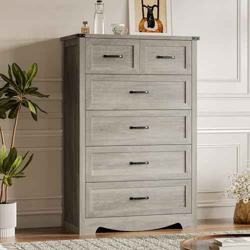 BORNOON Tall 6-Drawer Dresser