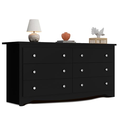 WLIVE 6-Drawer Wide Dresser 59 inch