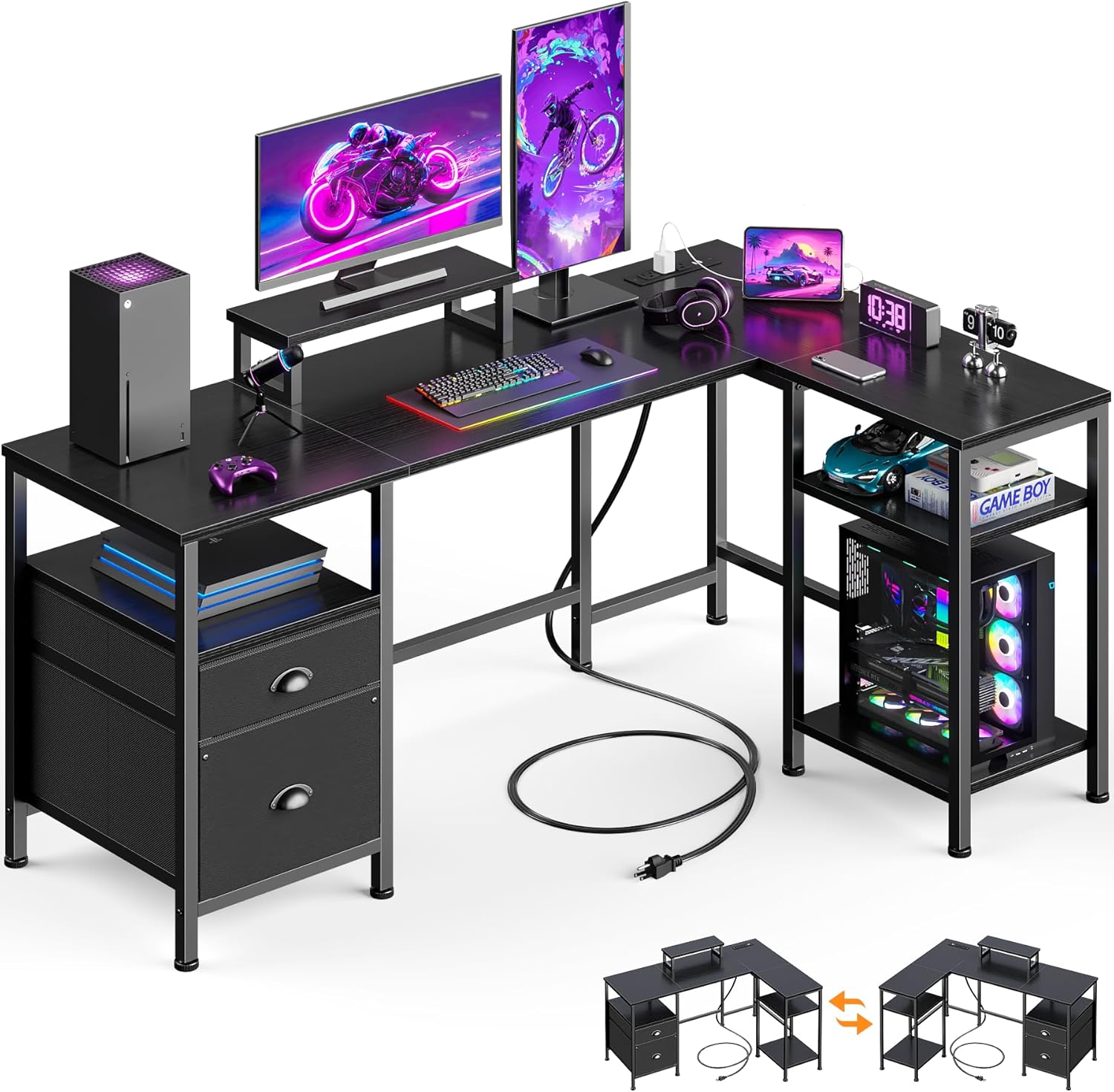 Furologee Gaming Desk