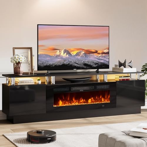 OneBlis 70" Fireplace TV Stand