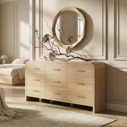 EliteSet Curved 9-Drawer Dresser