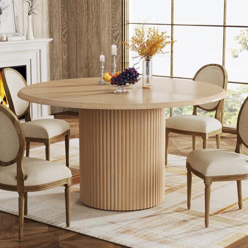 Tribesigns 47" Farmhouse Round Table