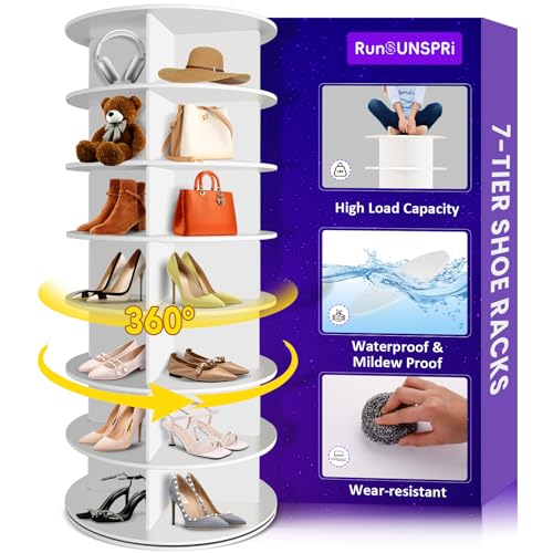SpaceAid 4-Tier Rotating Shoe Rack
