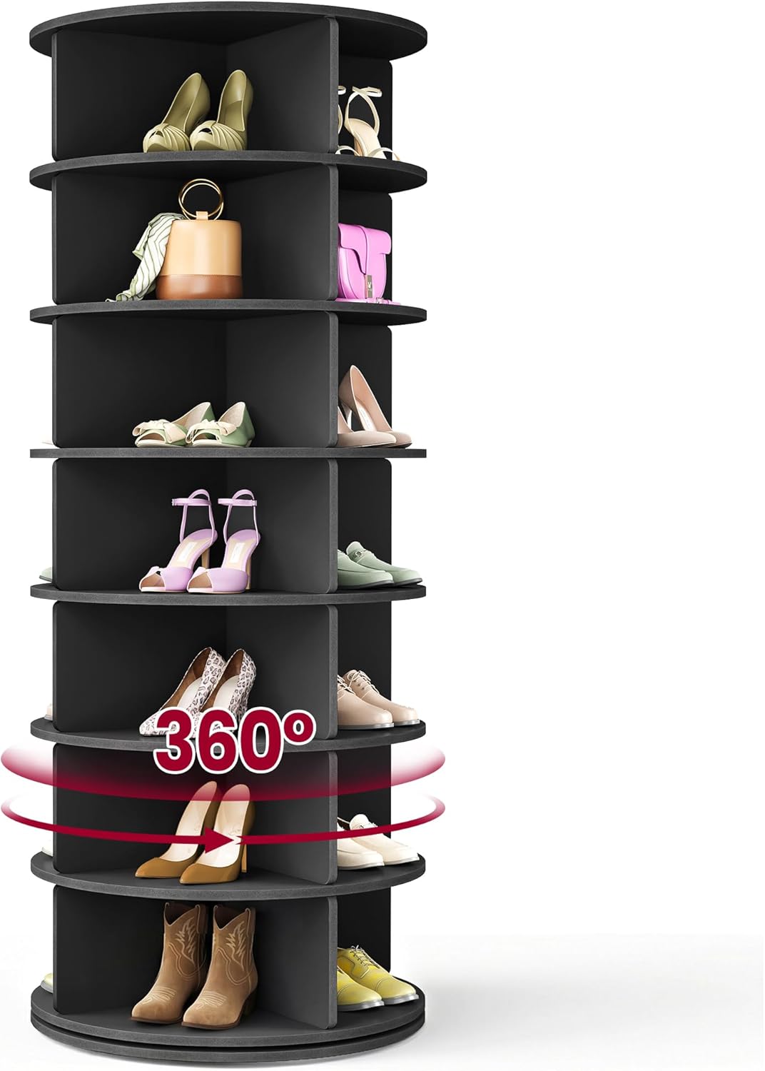 VASAGLE 7-Tier Rotating Shoe Rack