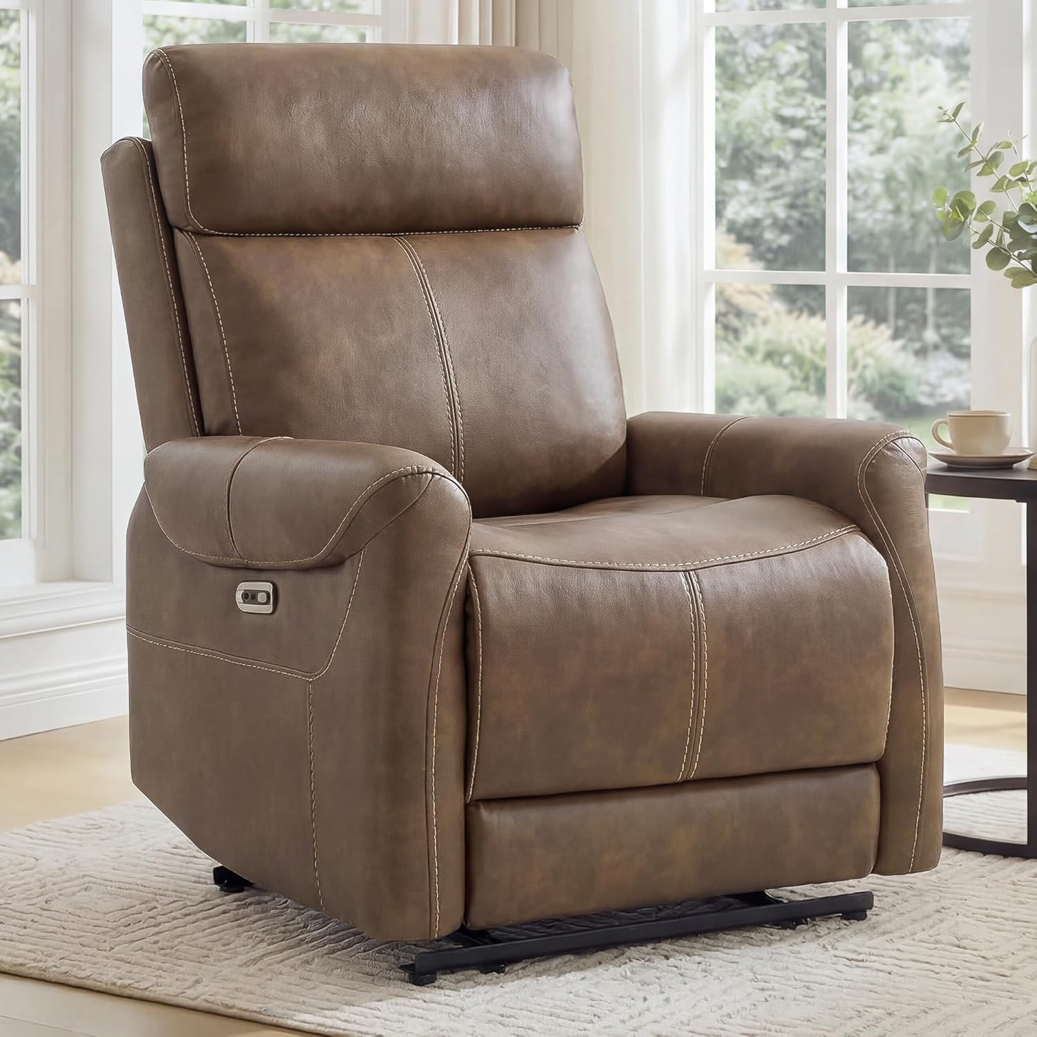 KISLOT Faux Leather Wall Hugger Recliner